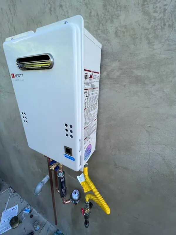 Tankless water heater installation for Windspray homes